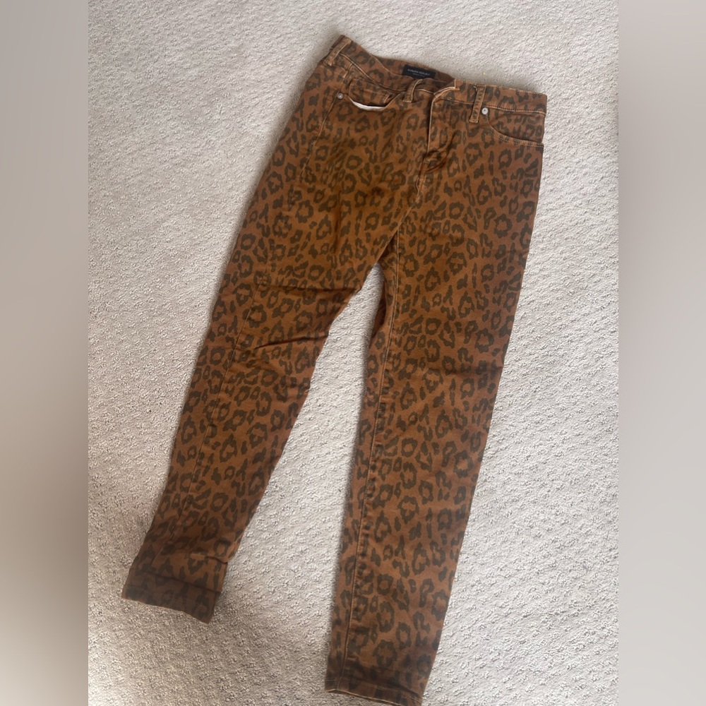 Banana Republic leopard jeans